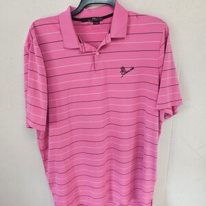 Ralph Lauren RXL Mens Golf Polo Shirt Pink Sz XL Southern Hills Embroidered L187